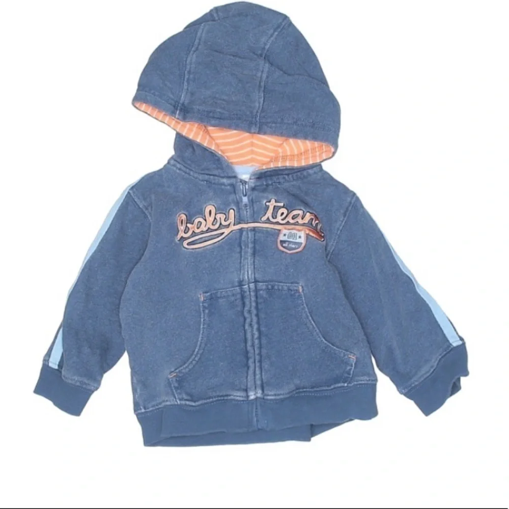 Carter’s boys zip up cardigan & hooded sweatshirt